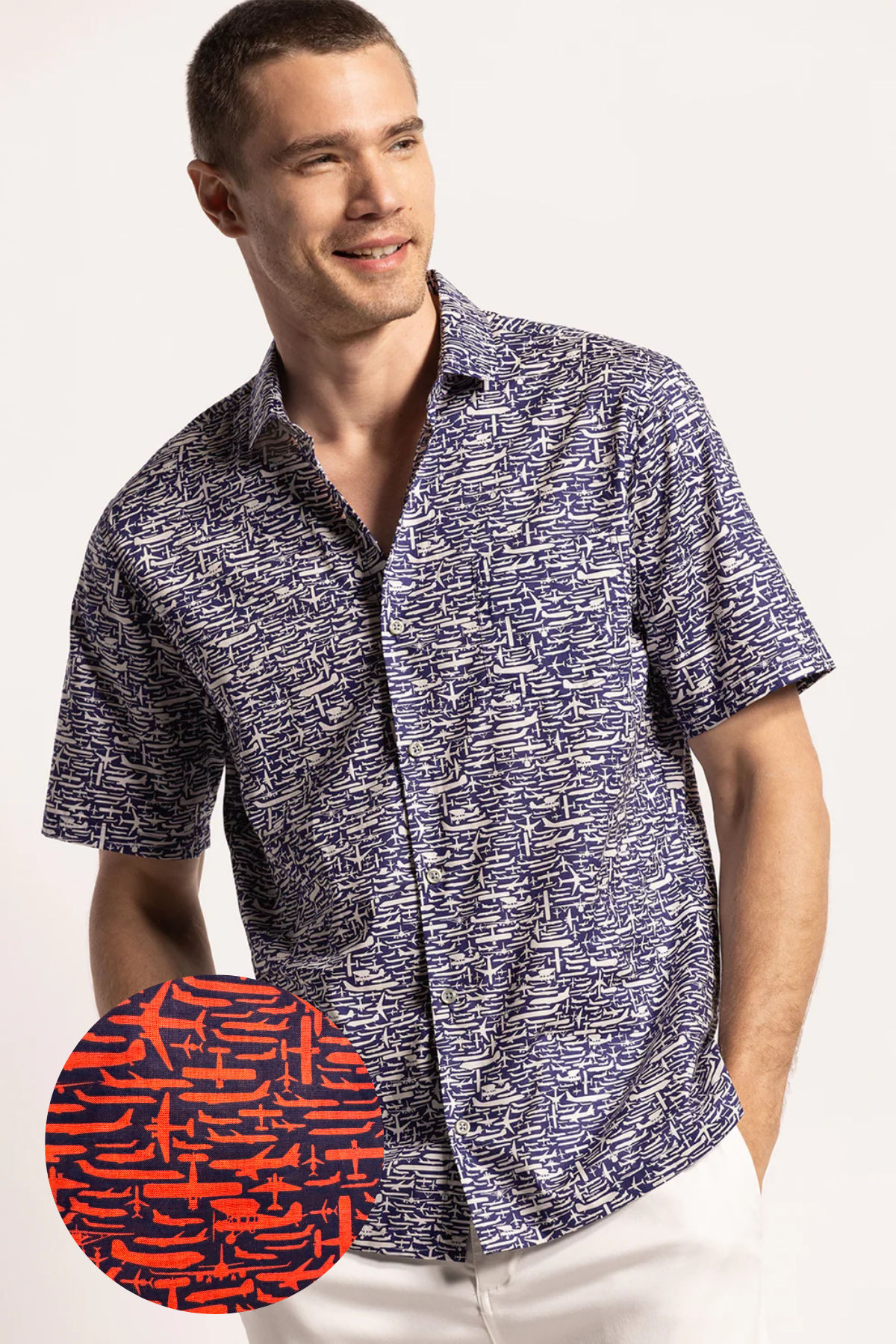 Tori Richard “In Plane Sight” Coral Men's