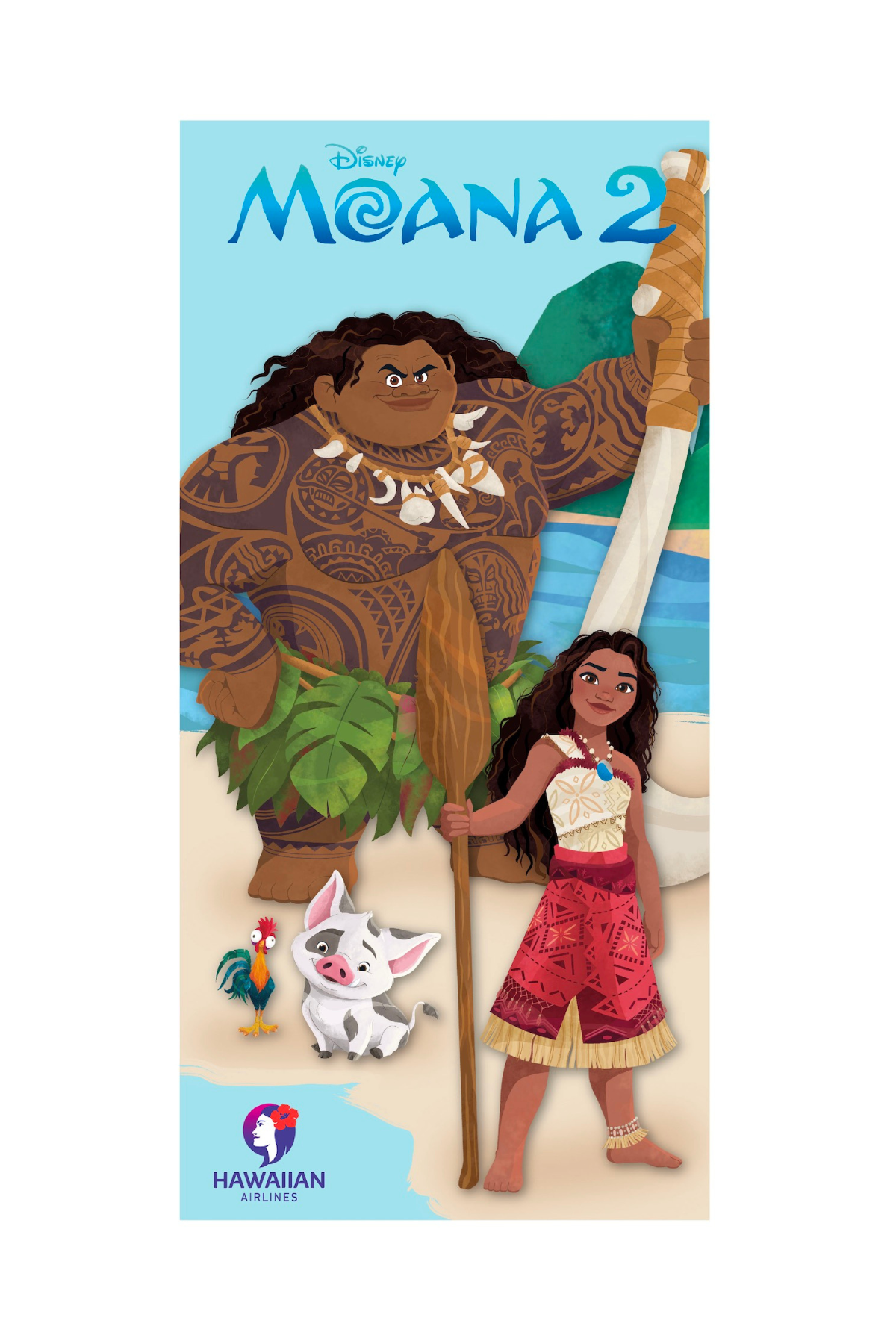 Moana Adventurous Beach Towel