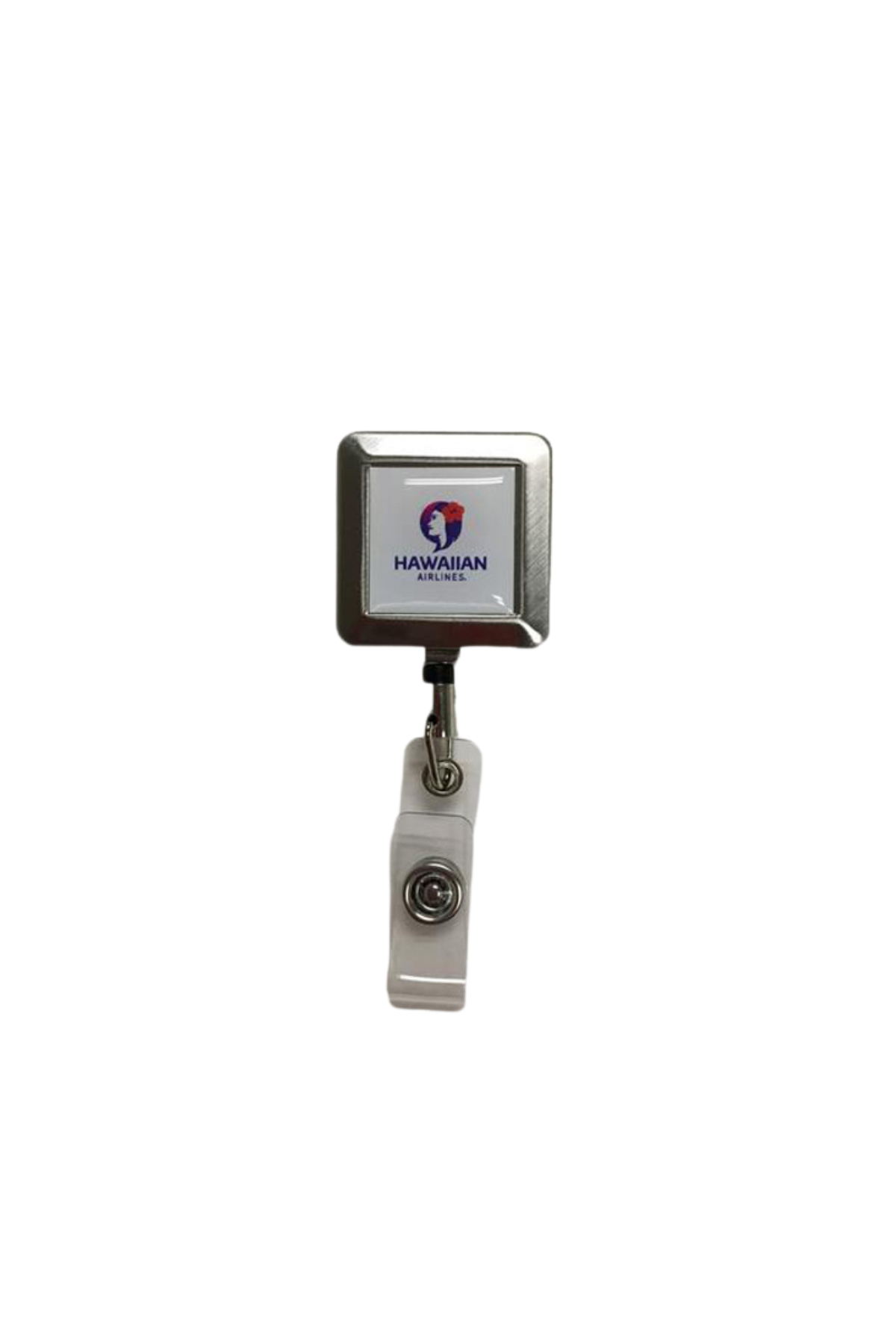 Silver Retractable Badge Holder