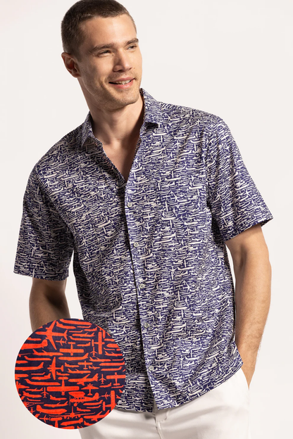 Tori Richard “In Plane Sight” Coral Men's