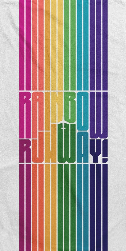 Rainbow Runway Towel