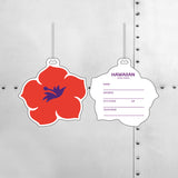 Hawaiian Airlines Hibiscus Luggage Tag