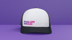 PUALANI PROUD WHITE TRUCKER HAT